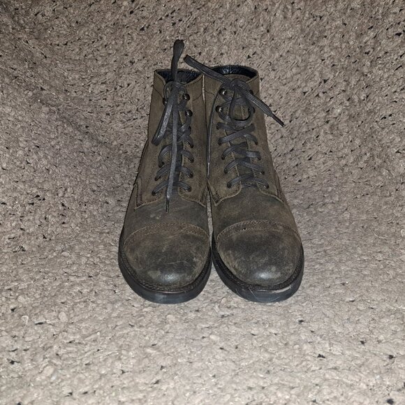 THURSDAY BOOT COMPANY-Captain-Dark Brown Suede-Lace Up-Sz 10.5-NEW/NO BOX - Picture 3 of 8